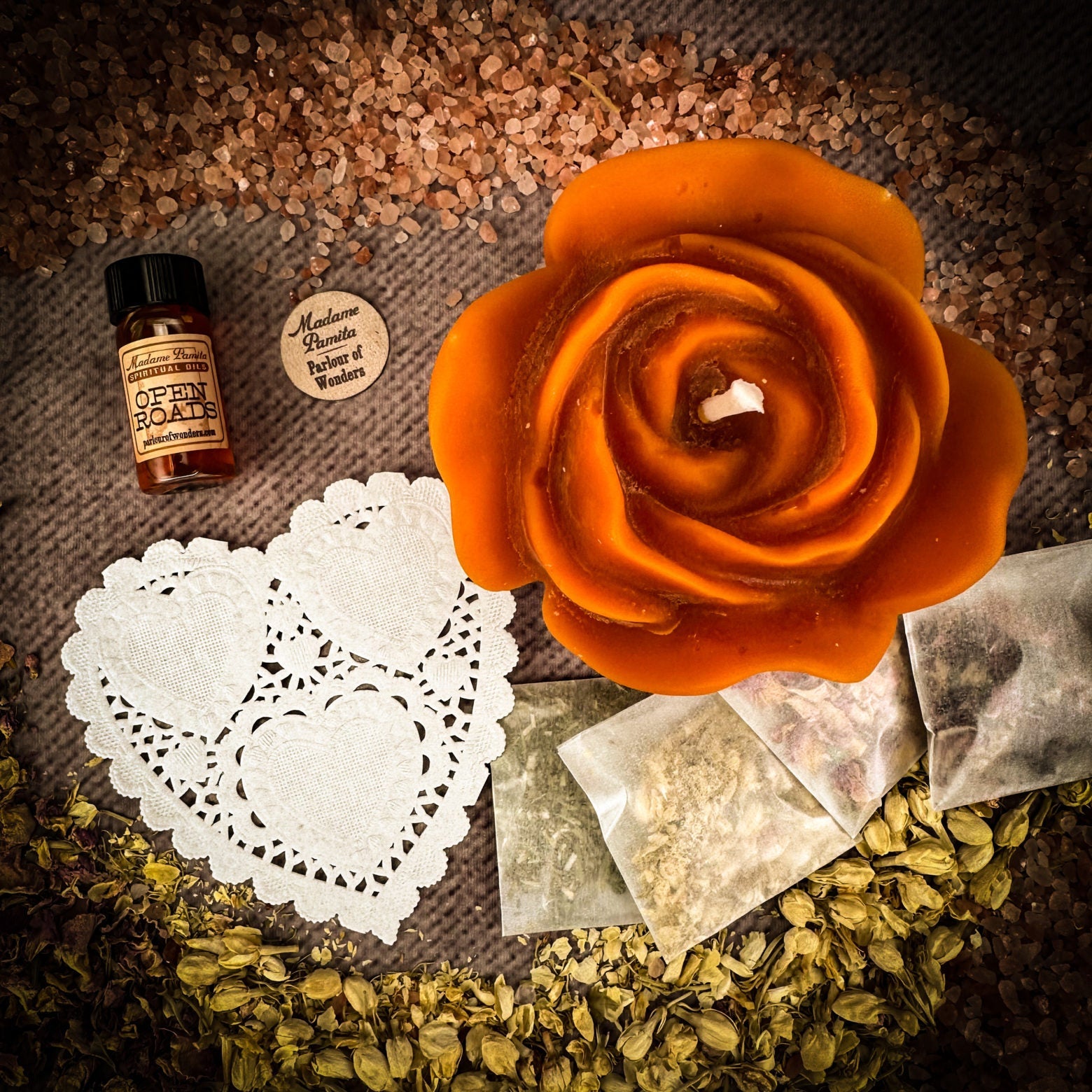 Rose Romance Candle Spell Kit - Love & Romance by Parlour of Wonders