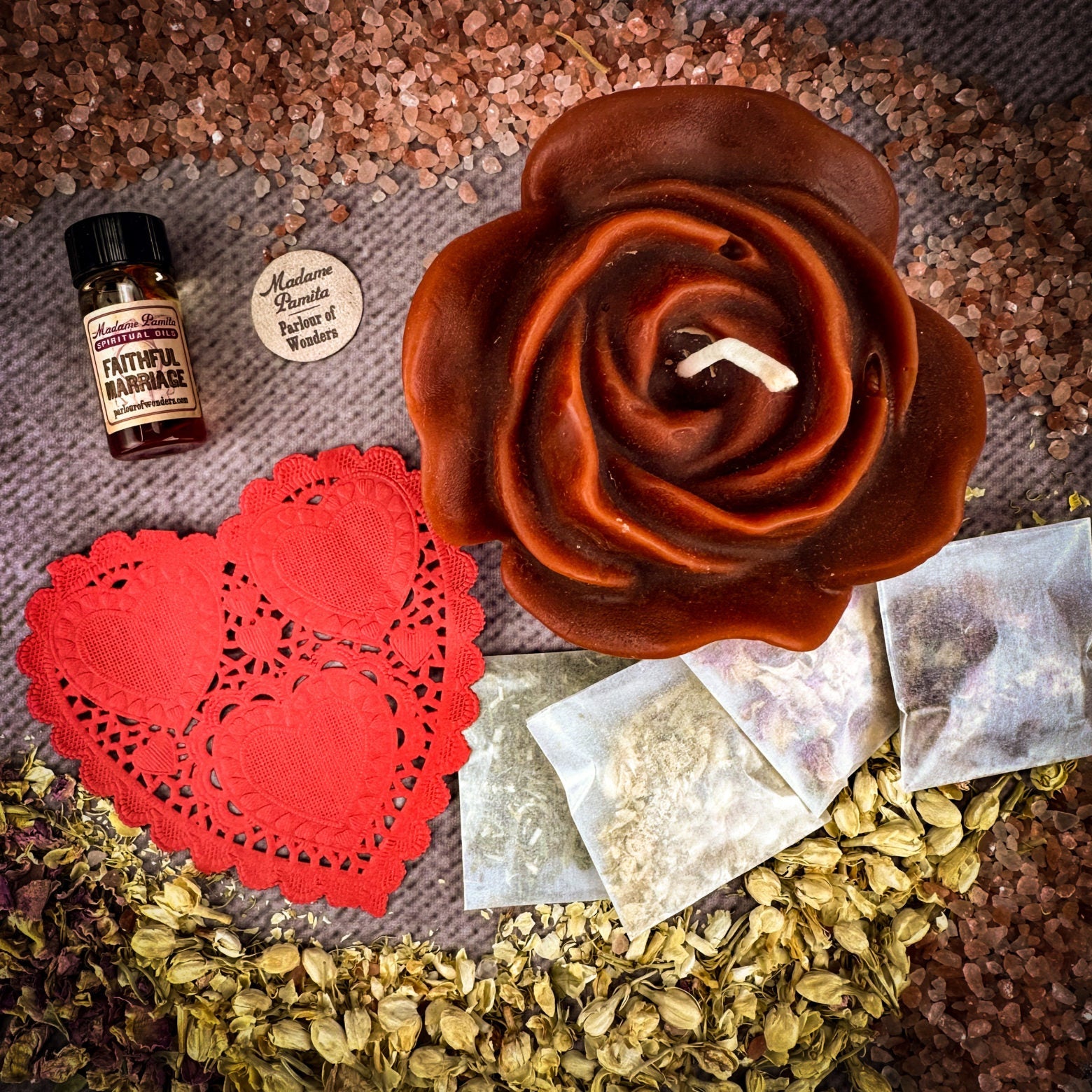 Rose Romance Candle Spell Kit - Love & Romance by Parlour of Wonders
