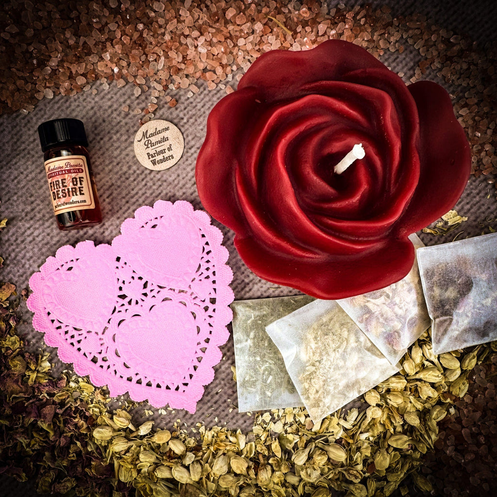 Rose Romance Candle Spell Kit - Love & Romance by Parlour of Wonders