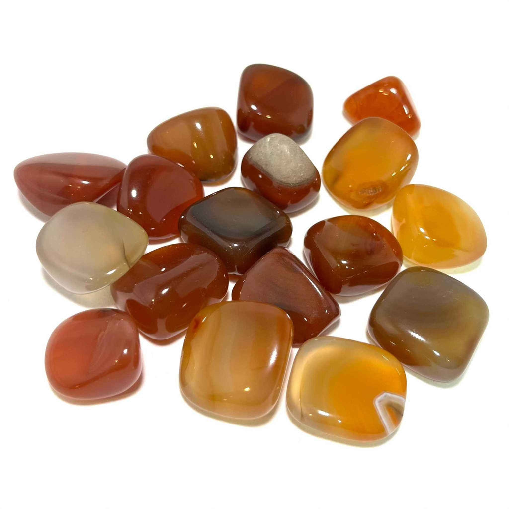 Carnelian Tumbled Pocket Stone (B) by Sacred Crystals