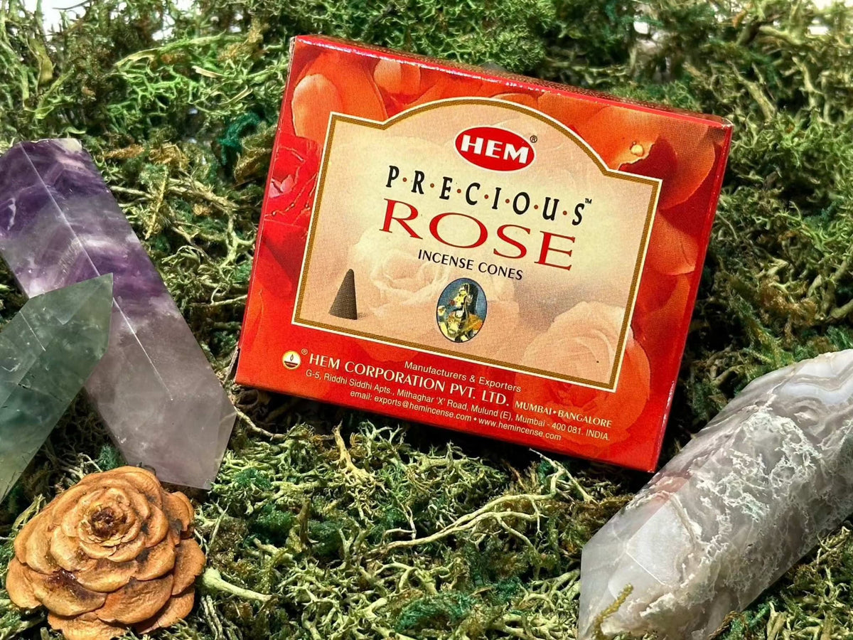 Incense Cones - Precious Rose by Sacred Crystals