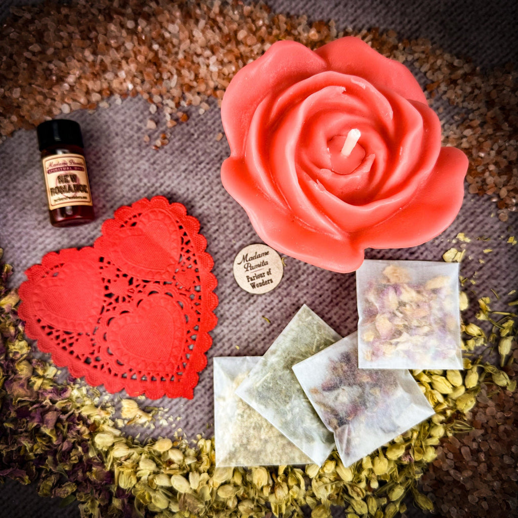 Rose Romance Candle Spell Kit - Love & Romance by Parlour of Wonders