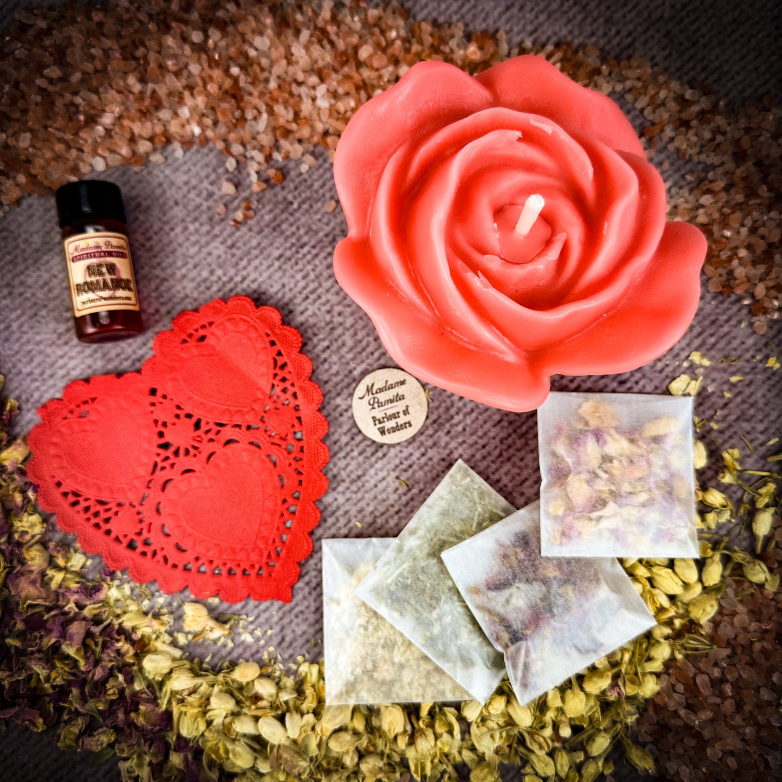 Rose Romance Candle Spell Kit - Love & Romance by Parlour of Wonders