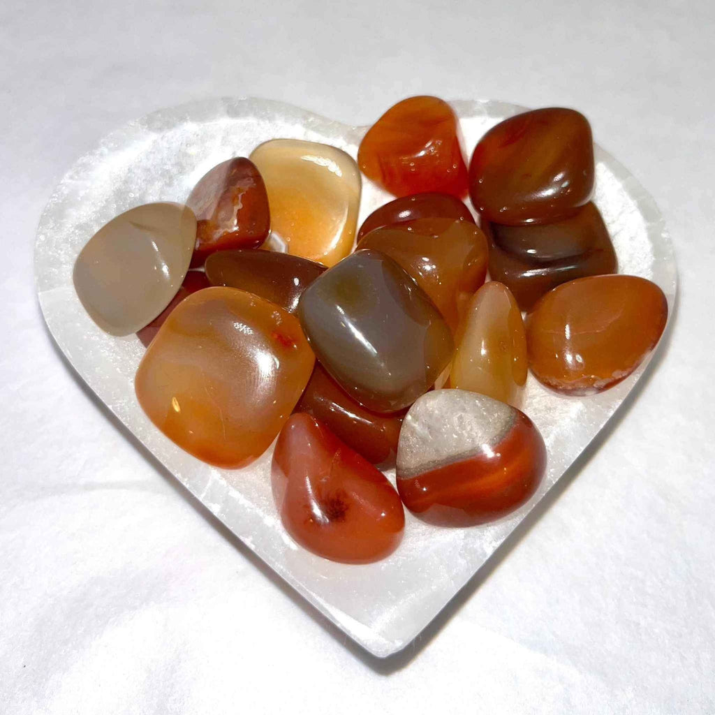 Carnelian Tumbled Pocket Stone (B) by Sacred Crystals