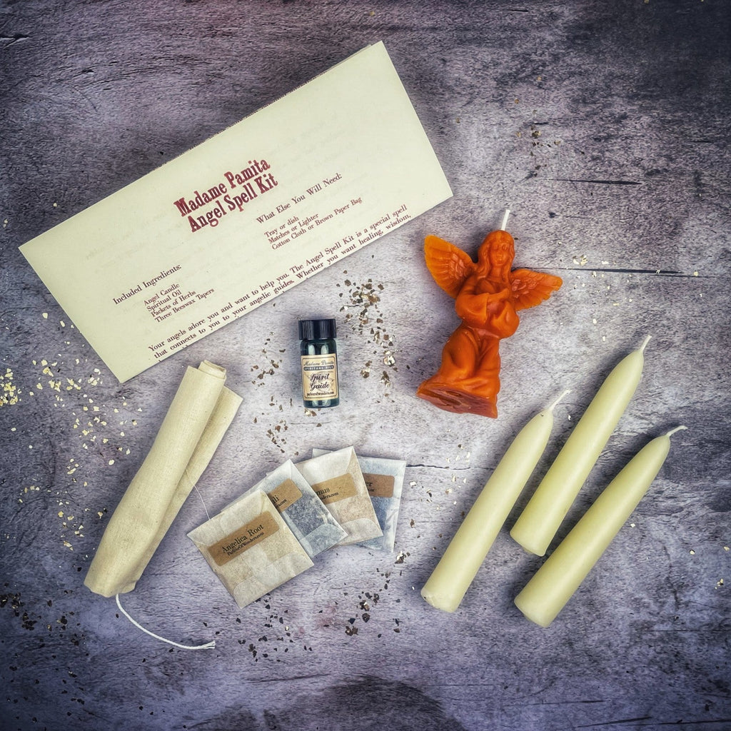 Angel Candle Spell Kit - Connect with Spirit Guides & Divine Blessings by Parlour of Wonders