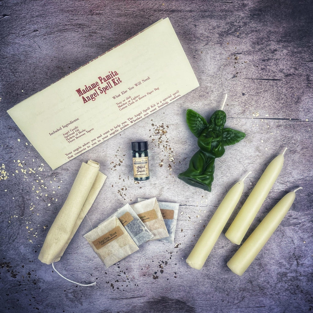 Angel Candle Spell Kit - Connect with Spirit Guides & Divine Blessings by Parlour of Wonders