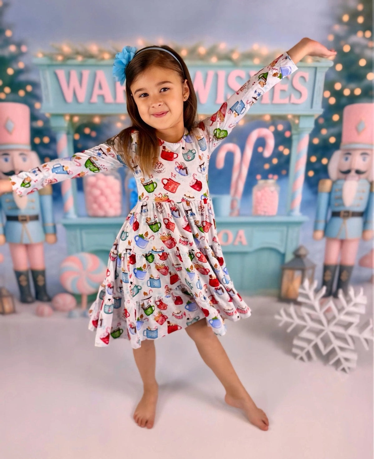 Long Sleeve Twirl Dress & Short Set by Minikin Mischief Clothing Co.