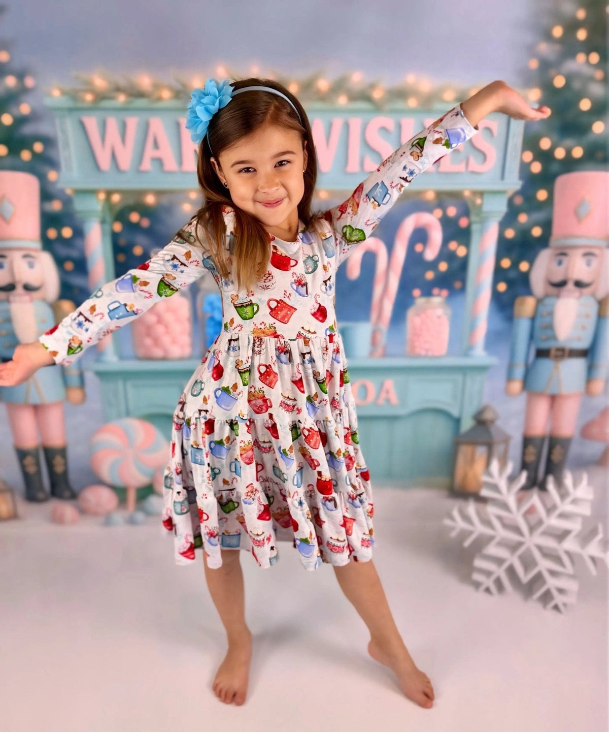 Long Sleeve Twirl Dress & Short Set by Minikin Mischief Clothing Co.