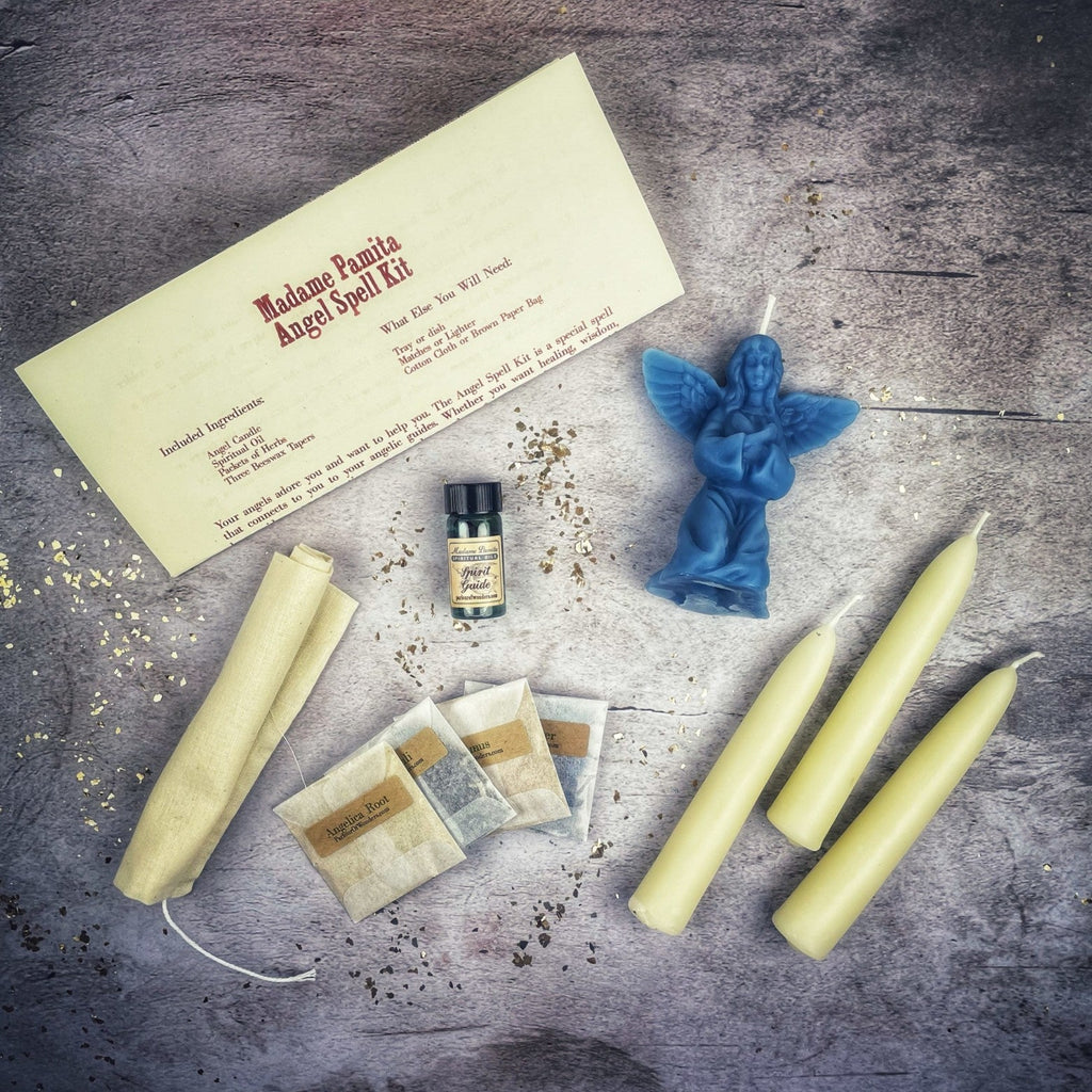 Angel Candle Spell Kit - Connect with Spirit Guides & Divine Blessings by Parlour of Wonders