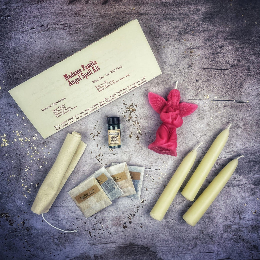 Angel Candle Spell Kit - Connect with Spirit Guides & Divine Blessings by Parlour of Wonders