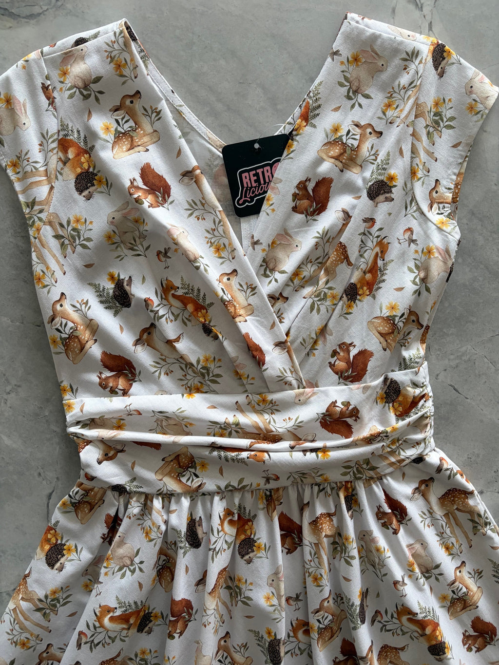 Woodland Animals Greta Dress by Retrolicious