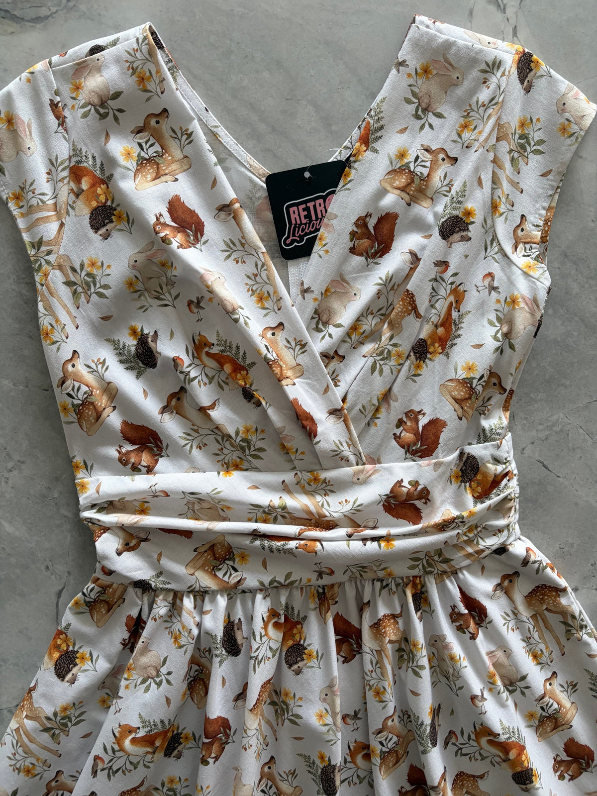 Woodland Animals Greta Dress by Retrolicious