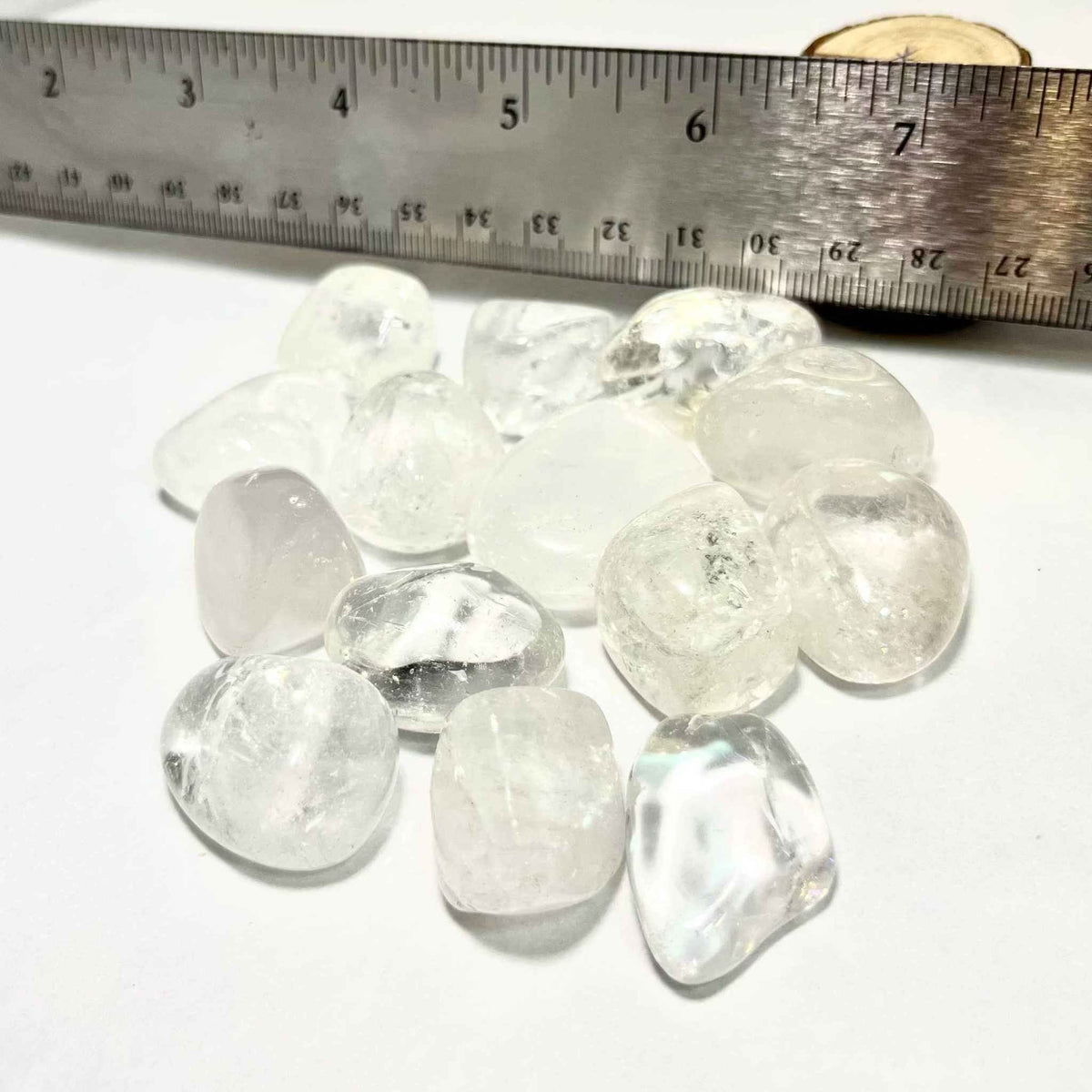 Clear Quartz Tumbled Stone by Sacred Crystals