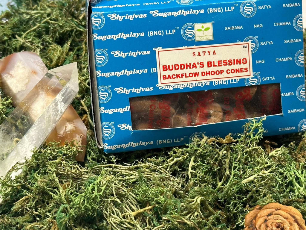 Backflow Incense Cones - Satya by Sacred Crystals