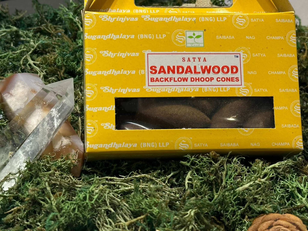 Backflow Incense Cones - Satya by Sacred Crystals