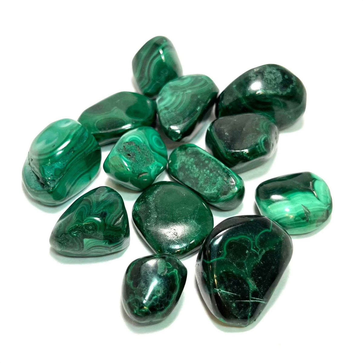 Malachite Tumbled Stone by Sacred Crystals