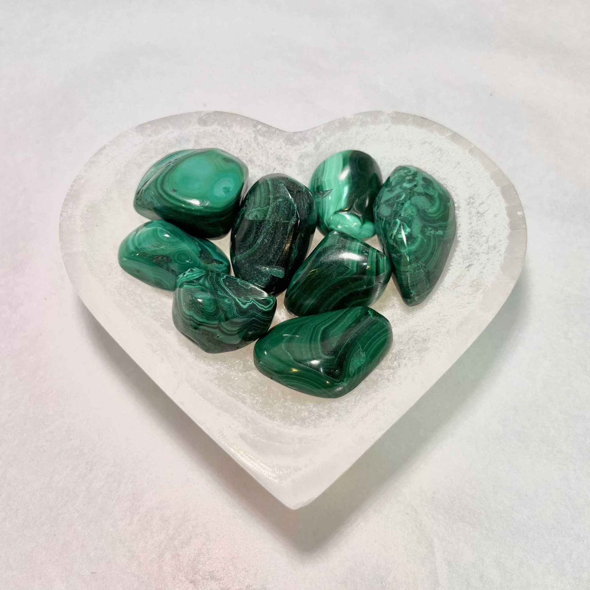 Malachite Tumbled Stone by Sacred Crystals