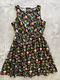 Woodland Vintage Dress in Navy by Retrolicious