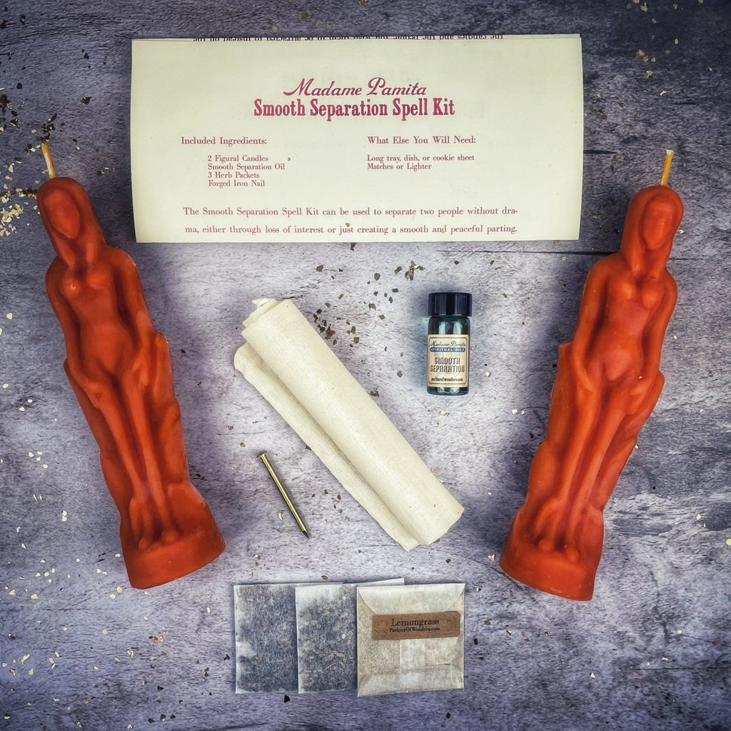 Smooth Separation Candle Spell Kit - Female/Female | Peaceful Parting by Parlour of Wonders