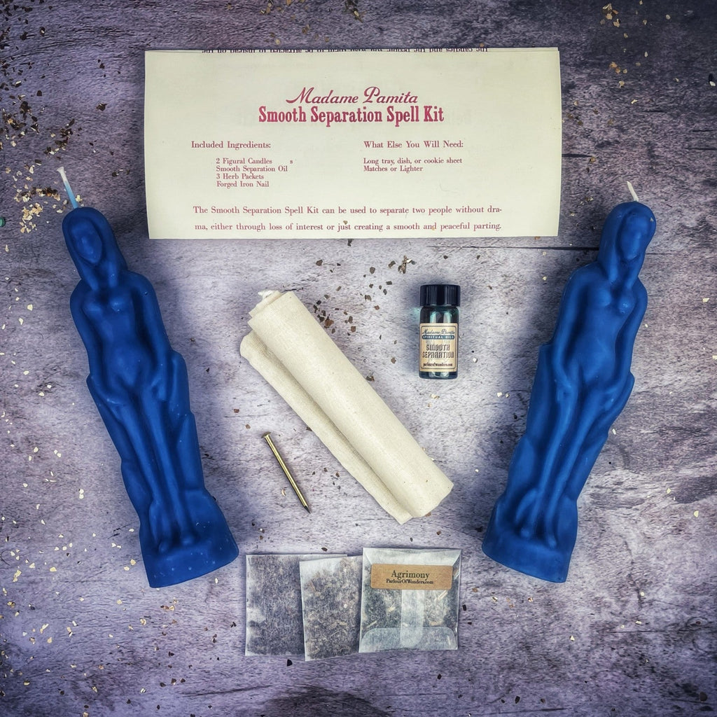 Smooth Separation Candle Spell Kit - Female/Female | Peaceful Parting by Parlour of Wonders