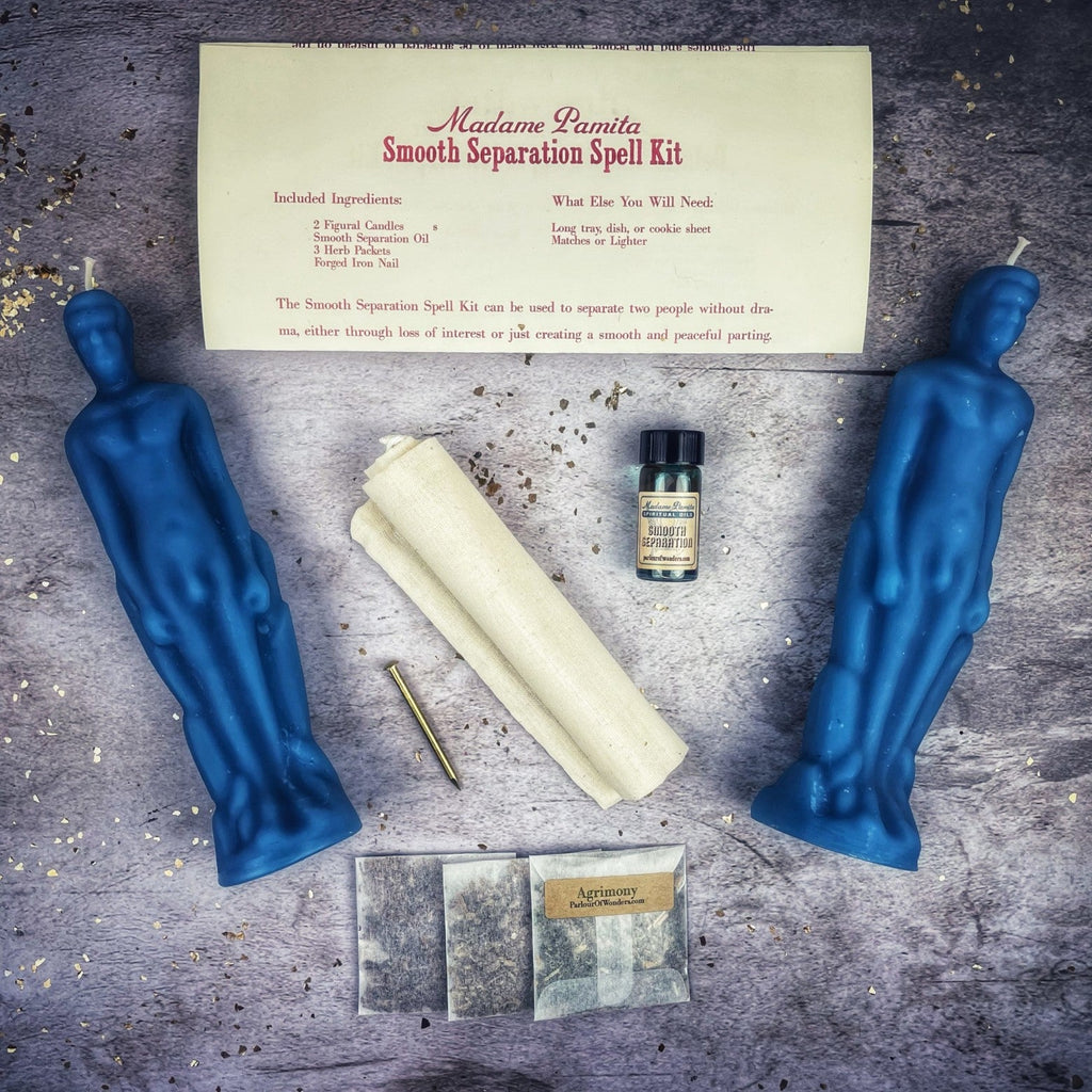 Smooth Separation Candle Spell Kit - Male/Male | Peaceful Parting by Parlour of Wonders