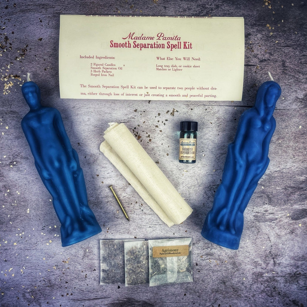 Smooth Separation Candle Spell Kit - Female/Male | Peaceful Parting by Parlour of Wonders