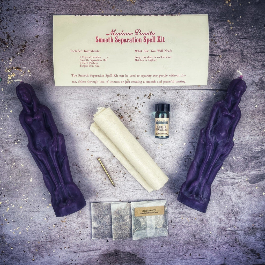 Smooth Separation Candle Spell Kit - Female/Female | Peaceful Parting by Parlour of Wonders