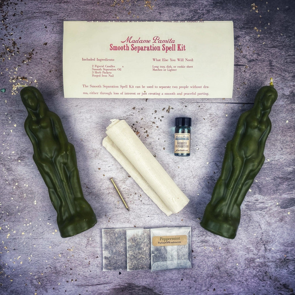 Smooth Separation Candle Spell Kit - Female/Female | Peaceful Parting by Parlour of Wonders