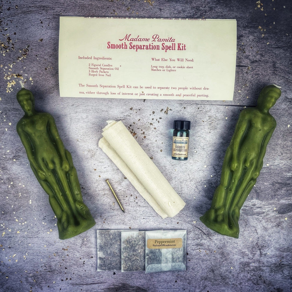 Smooth Separation Candle Spell Kit - Male/Male | Peaceful Parting by Parlour of Wonders