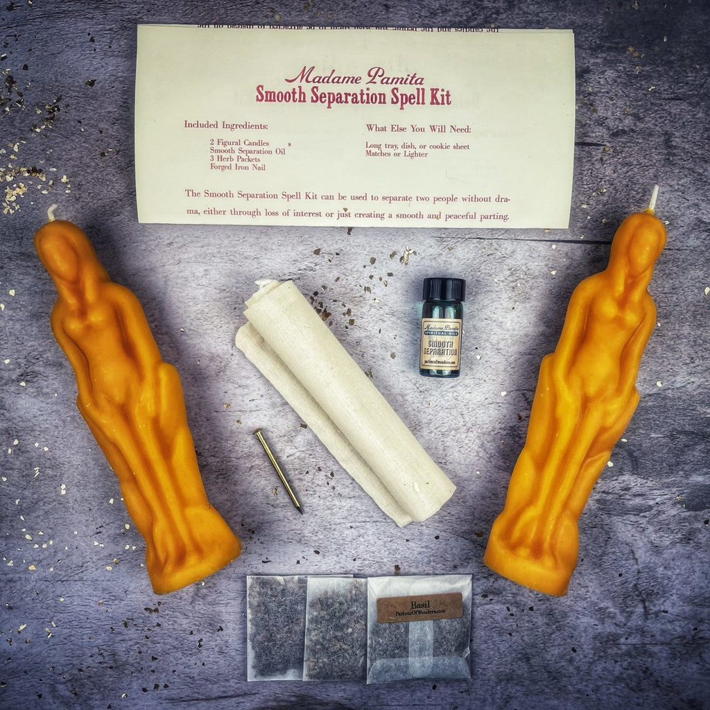 Smooth Separation Candle Spell Kit - Female/Female | Peaceful Parting by Parlour of Wonders