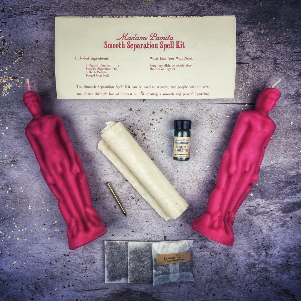 Smooth Separation Candle Spell Kit - Male/Male | Peaceful Parting by Parlour of Wonders