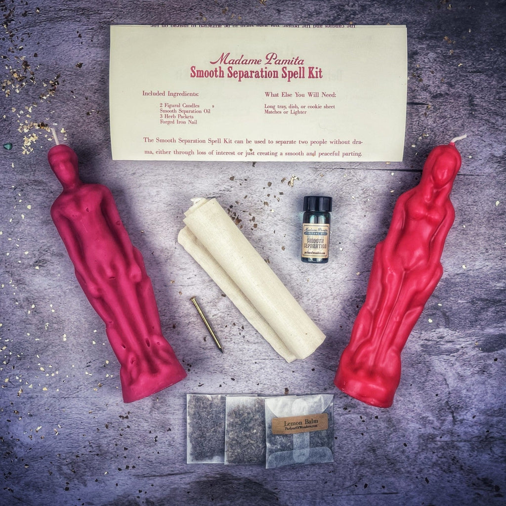 Smooth Separation Candle Spell Kit - Female/Male | Peaceful Parting by Parlour of Wonders