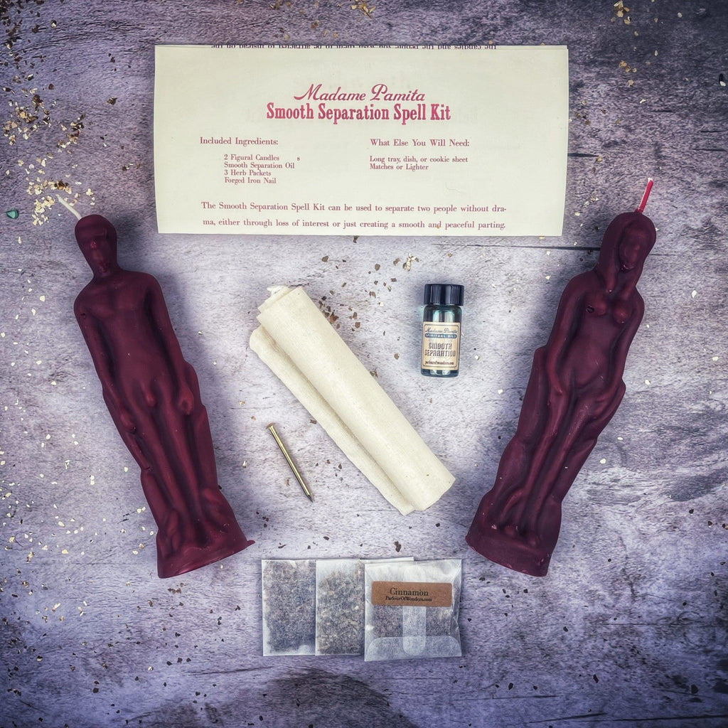 Smooth Separation Candle Spell Kit - Female/Male | Peaceful Parting by Parlour of Wonders