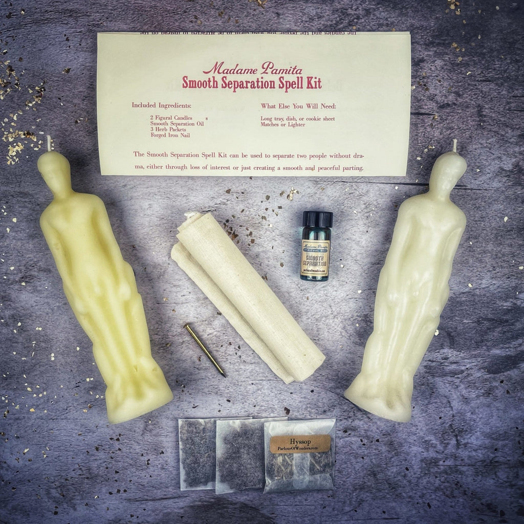 Smooth Separation Candle Spell Kit - Male/Male | Peaceful Parting by Parlour of Wonders