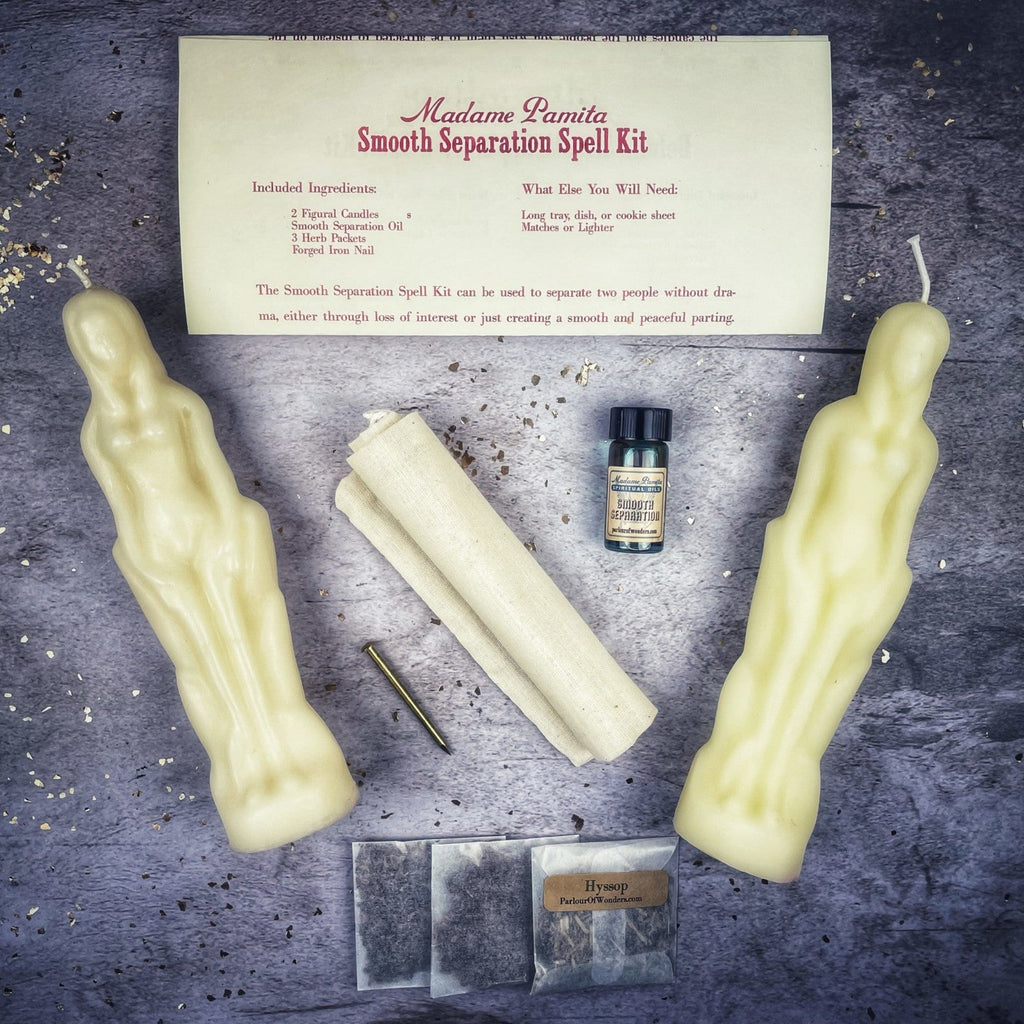 Smooth Separation Candle Spell Kit - Female/Female | Peaceful Parting by Parlour of Wonders