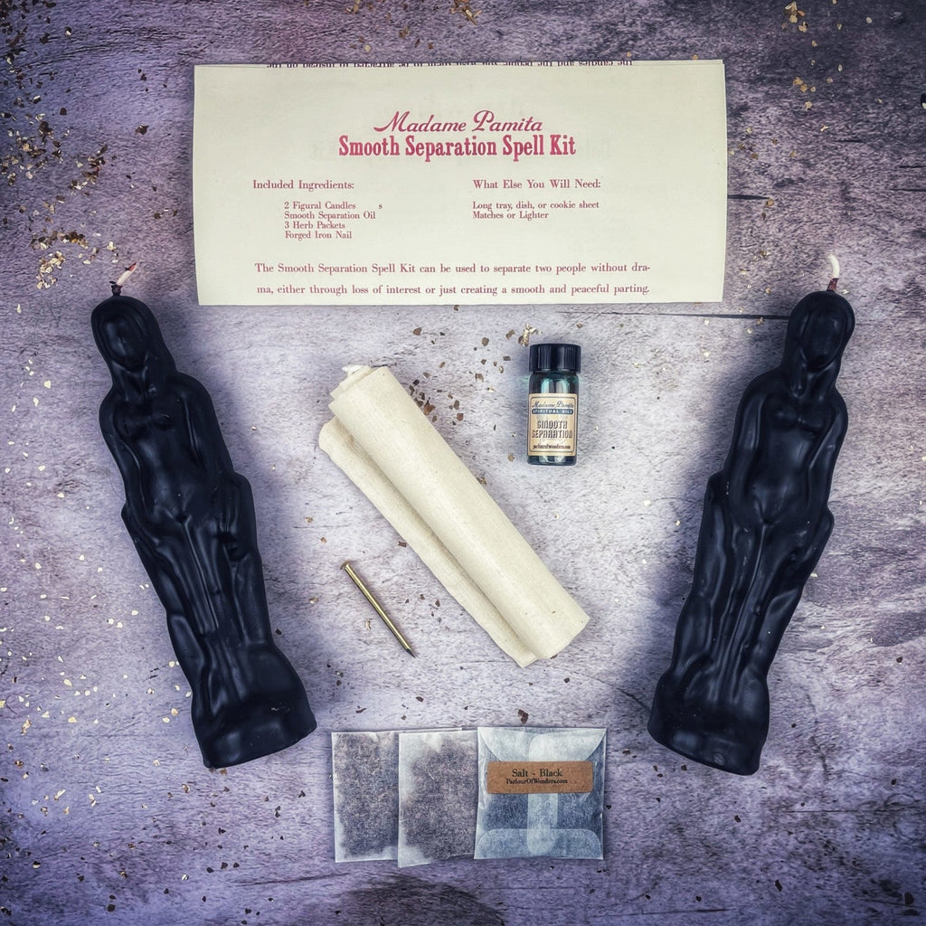 Smooth Separation Candle Spell Kit - Female/Female | Peaceful Parting by Parlour of Wonders