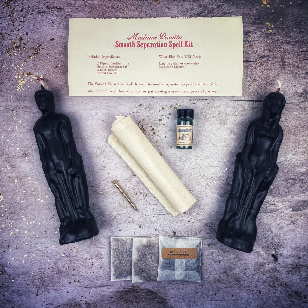 Smooth Separation Candle Spell Kit - Female/Male | Peaceful Parting by Parlour of Wonders