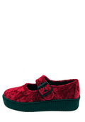 Velvet Crush Maryjane Sneaker - Oxblood by Charla Tedrick