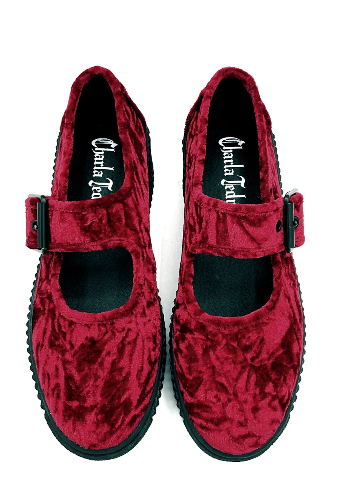 Velvet Crush Maryjane Sneaker - Oxblood by Charla Tedrick