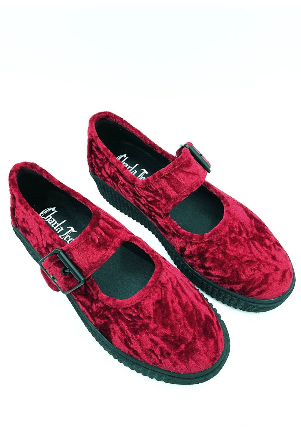Velvet Crush Maryjane Sneaker - Oxblood by Charla Tedrick