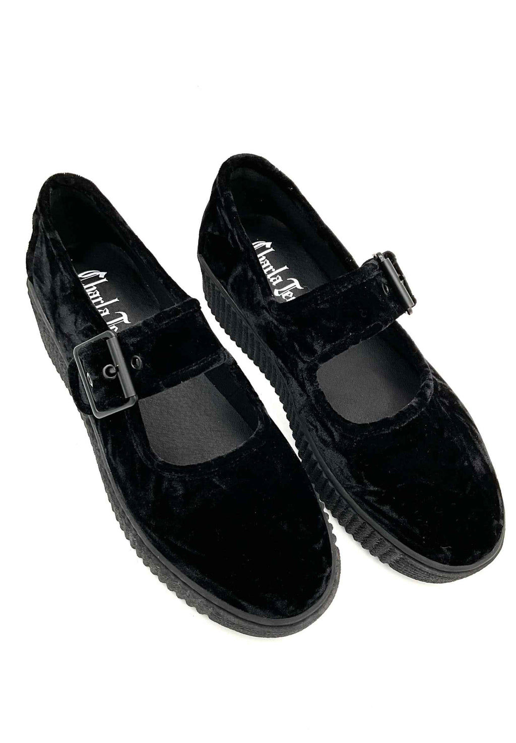 Velvet Crush Maryjane Sneaker - Black by Charla Tedrick