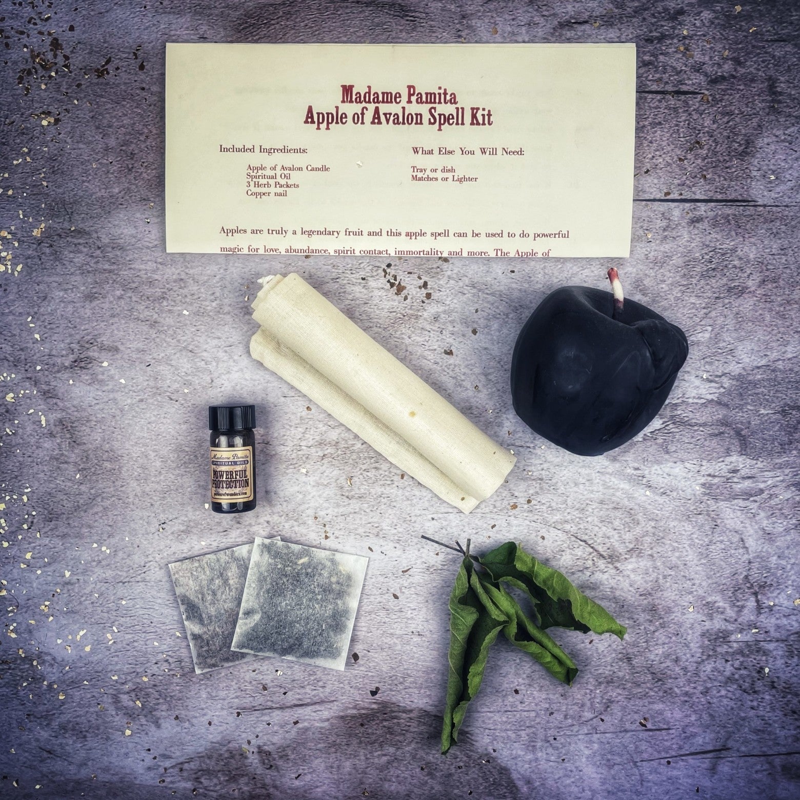 Apple of Avalon Candle Spell Kit - Love, Abundance & Ancient Magic by Parlour of Wonders