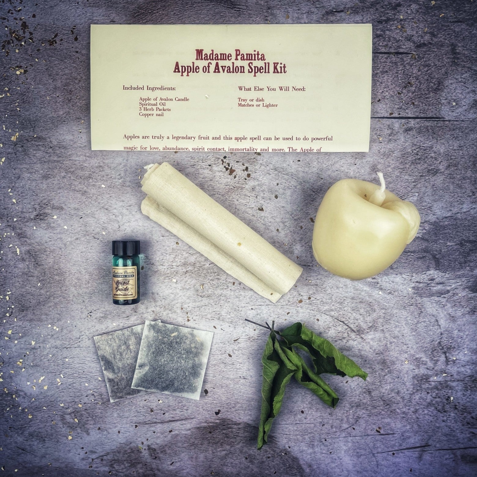 Apple of Avalon Candle Spell Kit - Love, Abundance & Ancient Magic by Parlour of Wonders
