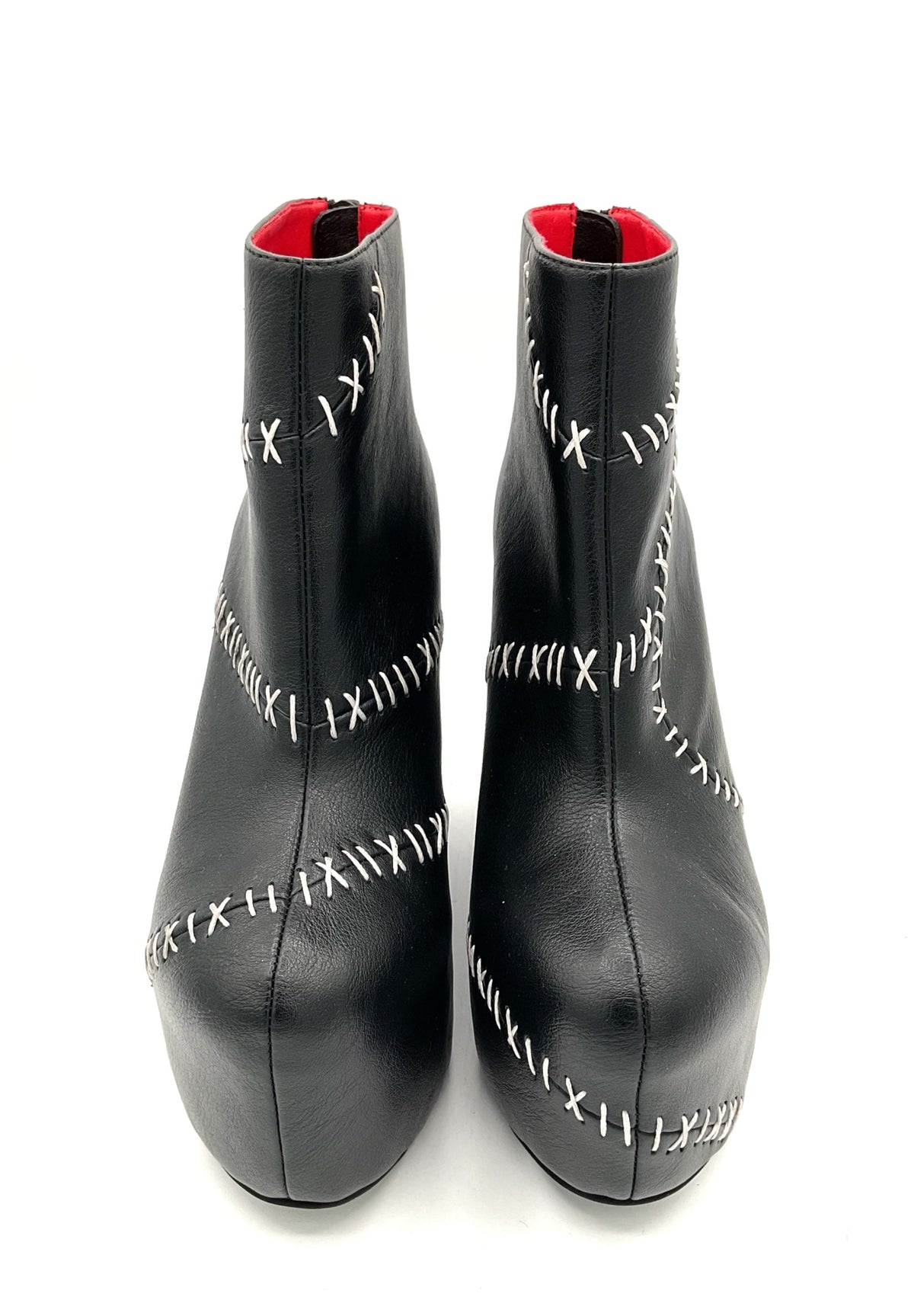 Stitches Contrast Wedge Boot by Charla Tedrick