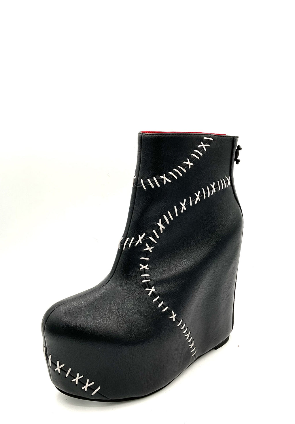 Stitches Contrast Wedge Boot by Charla Tedrick