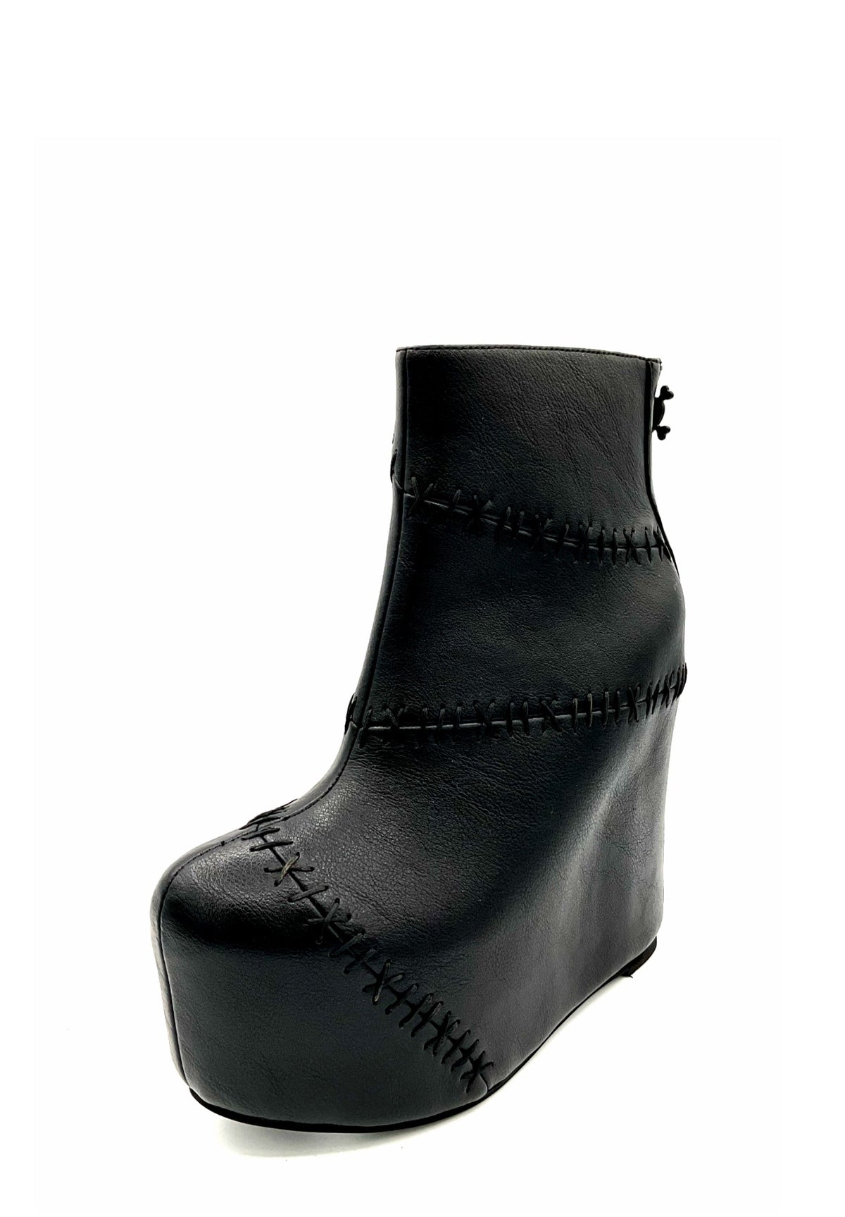Stitches Tonal Wedge Boot by Charla Tedrick