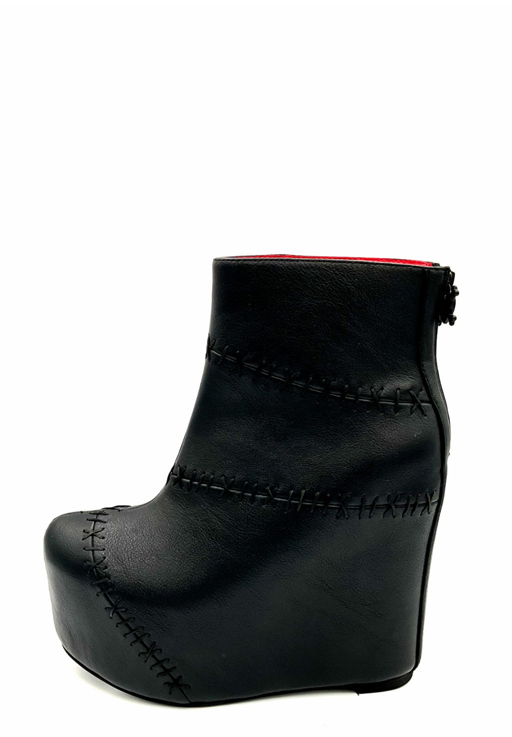 Stitches Tonal Wedge Boot by Charla Tedrick
