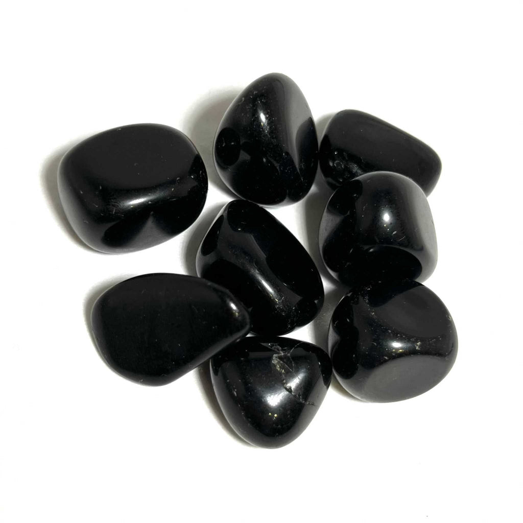 Black Obsidian Tumbled Pocket Stone by Sacred Crystals