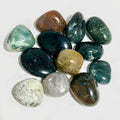 Moss Agate Tumbled Pocket Stone by Sacred Crystals