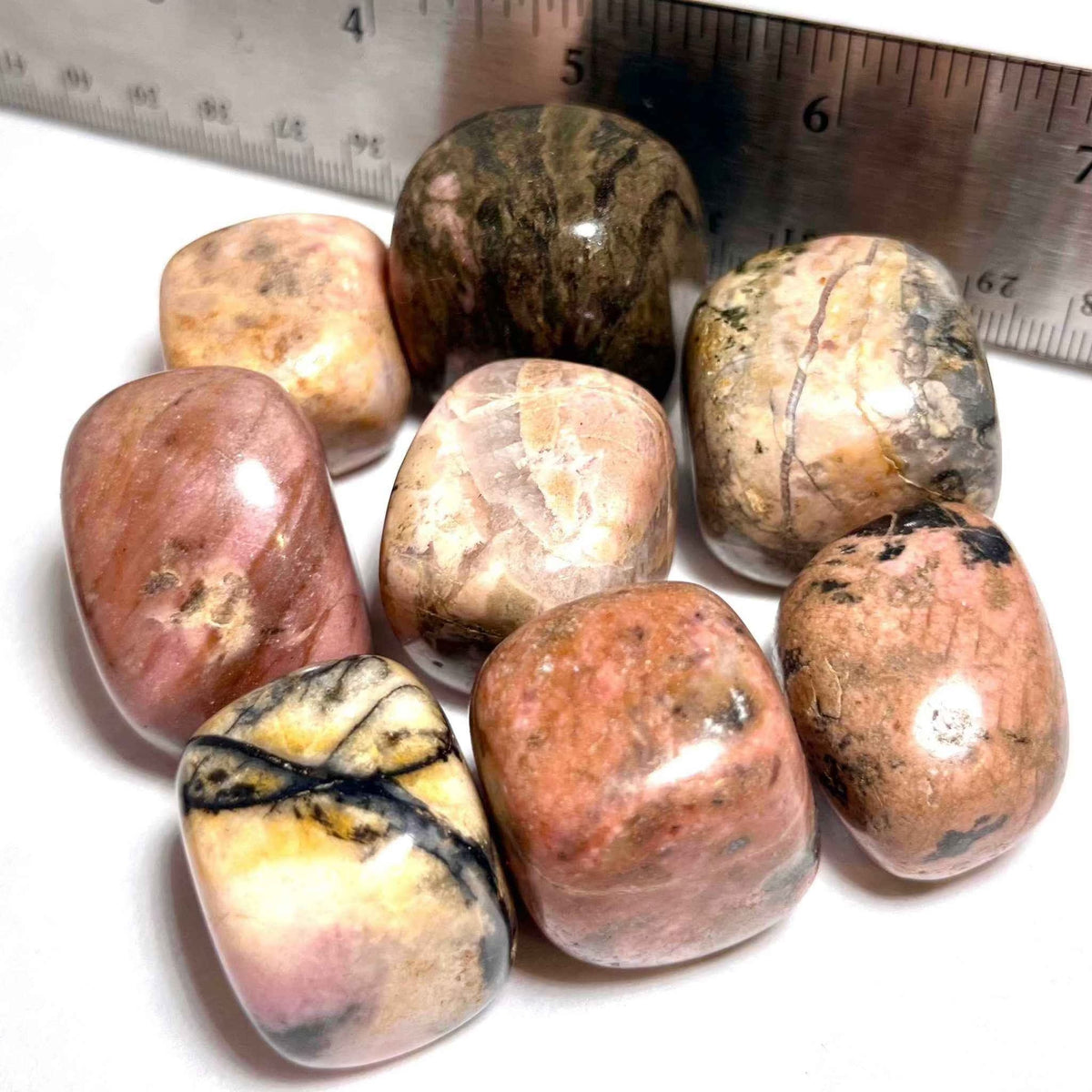 Rhodonite Tumbled Pocket Stone by Sacred Crystals